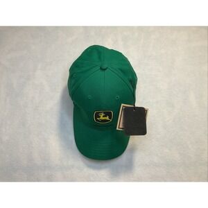 John‎ Deere Baseball Cap Hat Mens OS Green Nothing Runs Like A Deere Adjustable